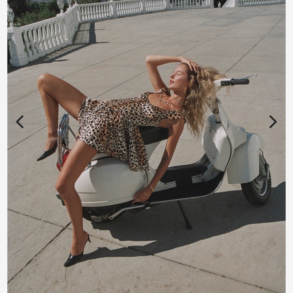 Vanessa Mooney	 XS New without tags 
THE ELISABETH ROMPER DRESS - CHEETAH - Picture 5 of 8